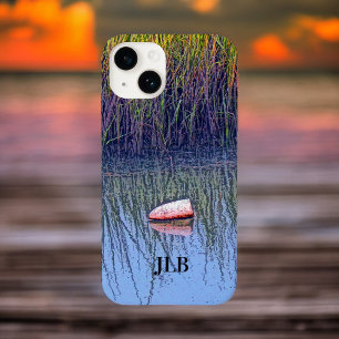 Coque Case-Mate iPhone Flotte de bateau de marais moelleux dans l'herbe d
