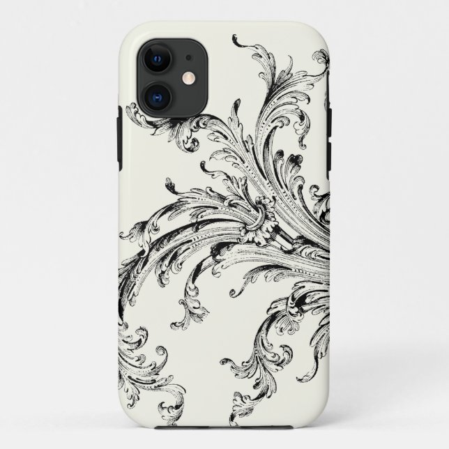 Coques Case-Mate iPhone Flourish vintage graphique (Dos)