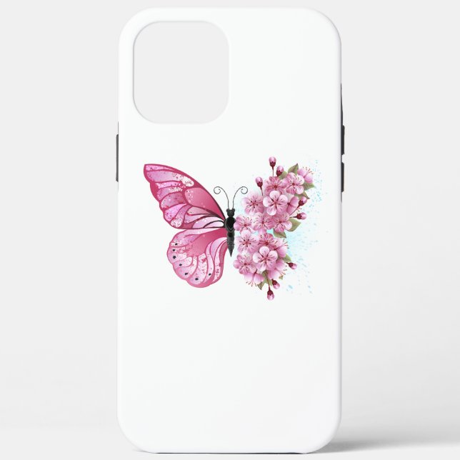 Coques Case-Mate iPhone Flower Butterfly (Verso)