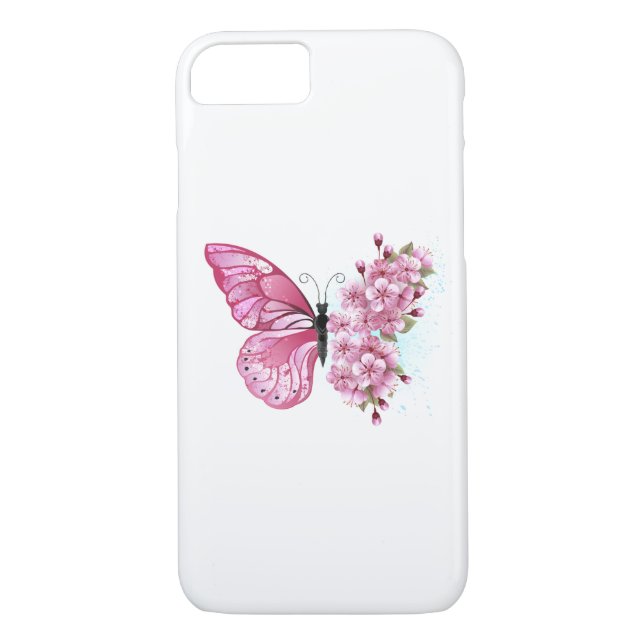 Coques Case-Mate iPhone Flower Butterfly (Dos)