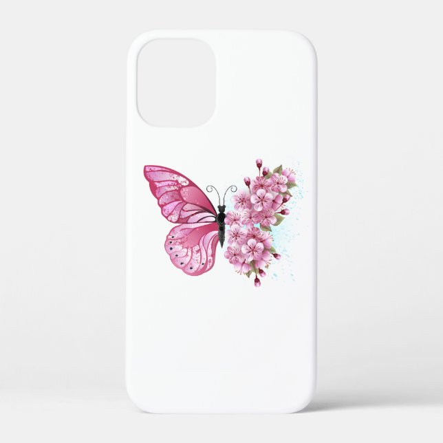 Coques Case-Mate iPhone Flower Butterfly (Verso)