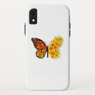 Case-Mate iPhone Case Flower Butterfly with Yellow California Poppy