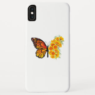 Case-Mate iPhone Case Flower Butterfly with Yellow California Poppy
