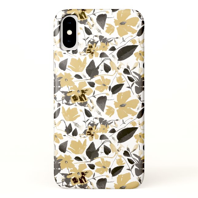 Coques Case-Mate iPhone Flower Clematis Vin Floral Aquarelle Motif (Flowering Clematis Vine Floral Watercolor Pattern Case-Mate iPhone Case from Studio Posies.)