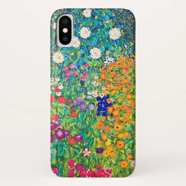 Coques Case-Mate iPhone Flower Garden, Gustav Klimt (Dos)