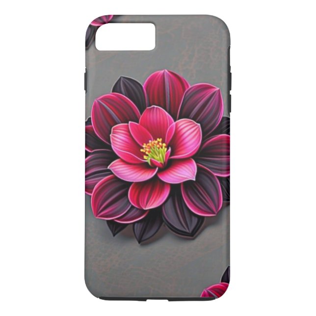 Coques Case-Mate iPhone Flower Noire (Dos)
