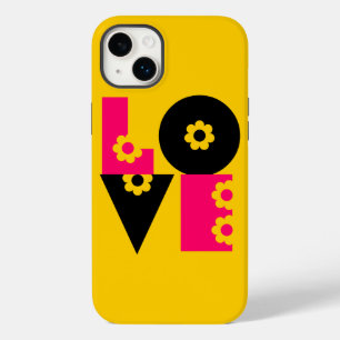 Coque Pour iPhone 14 Plus Flower Power Amour au Carré