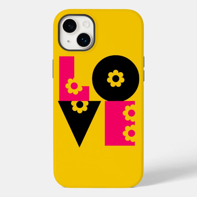 Coques Case-Mate iPhone Flower Power Amour au Carré (Verso)