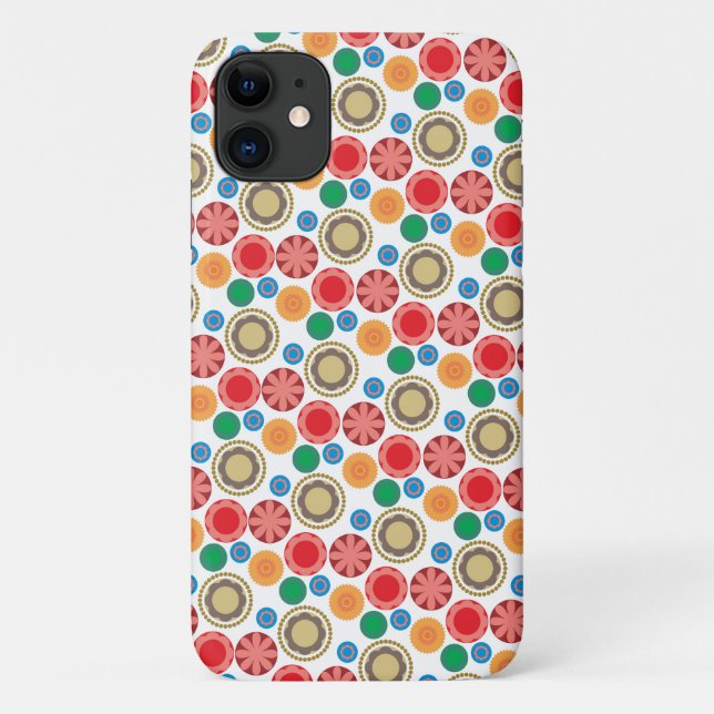 Coques Case-Mate iPhone Flower Power en rangées 002 (Dos)