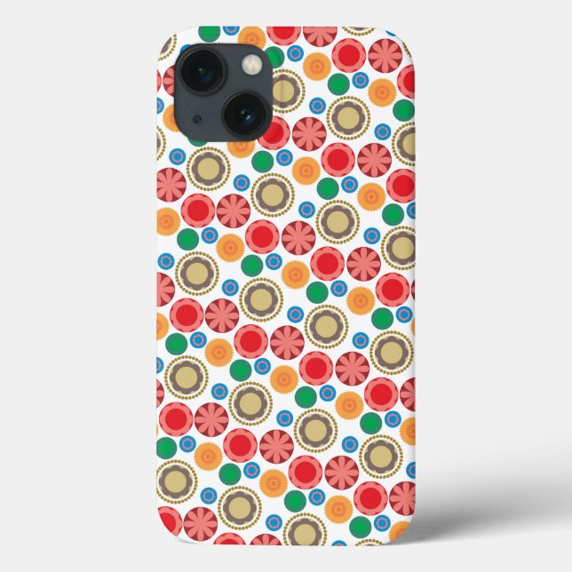 Coques Case-Mate iPhone Flower Power en rangées 002 (Verso)