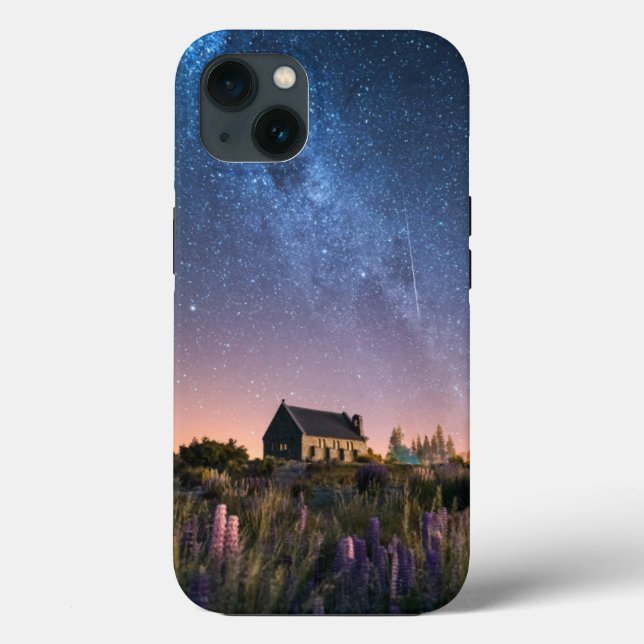Coques Case-Mate iPhone Flowers (homonymie) | Lupines Blooming Lake Tekapo (Verso)