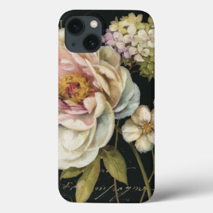 iPhone 13 Case Flowers on Black