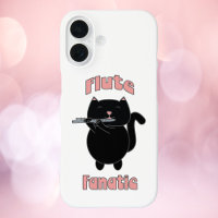 Fluate Fanatique Rose Noir Chat mignonne