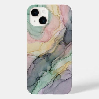 Coque Case-Mate iPhone Fluide abstrait de marbre à l'encre alcoolique pas