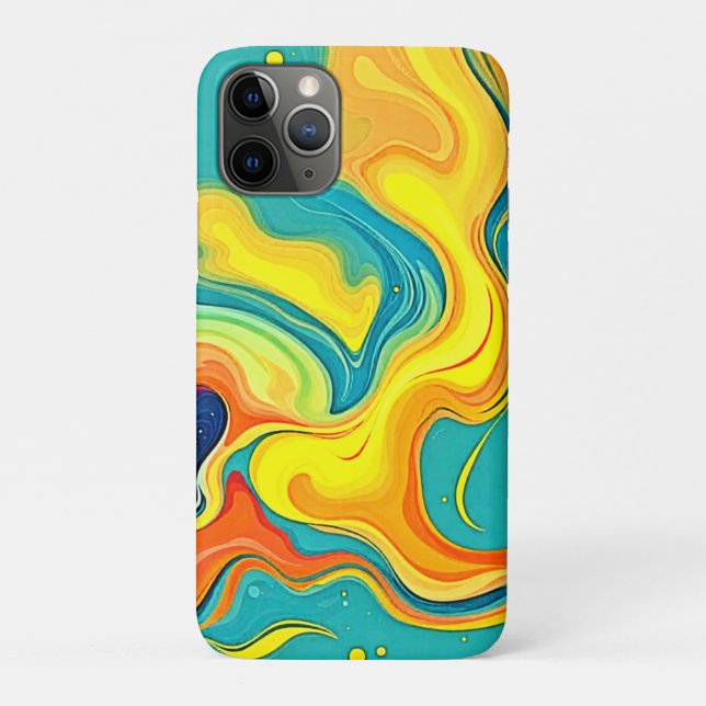 Coques Case-Mate iPhone Fluidité de la Joie : Vagues Abstraites (Dos)