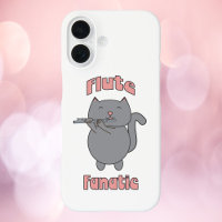 Flûte Fanatique Chat Gris Rose