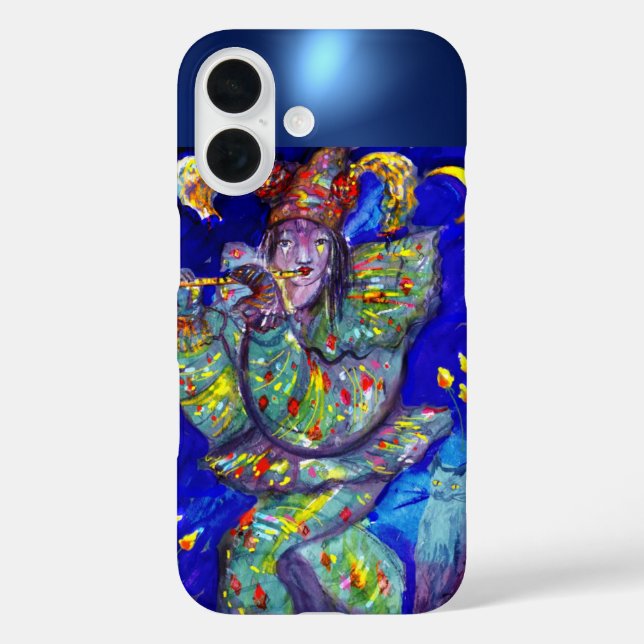 Coques Case-Mate iPhone FLUTISTE EN BLEU / Soirée Carnaval vénitien (Verso)