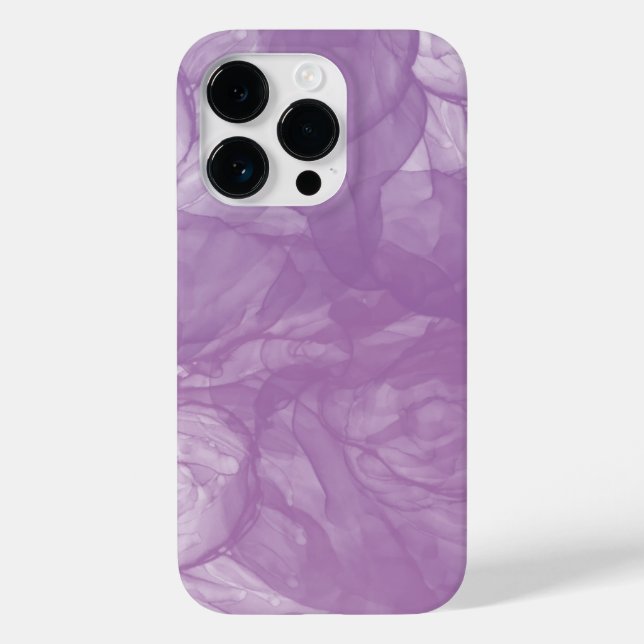 Coques Case-Mate iPhone Flux Abstrait d'encre pourpre - Douceur et mystère (Verso)