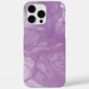 Coque iPhone 16 Pro Max Flux Abstrait d'encre pourpre - Douceur et mystère