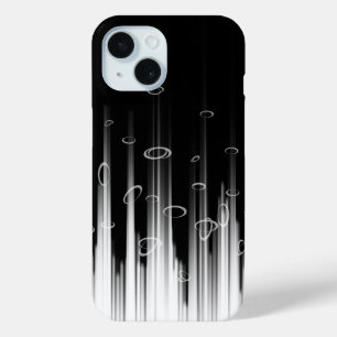 Coque Case-Mate iPhone Flux De Ligne Cerclée Noir Et Blanc