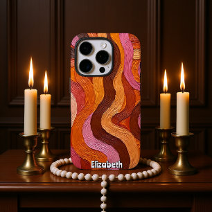 Coque iPhone 16 Pro Flux de moulage : Texture Abstraite dans les teint