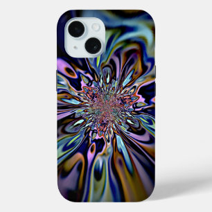 Coque Case-Mate iPhone Flux d'énergie iridescent Art fractal