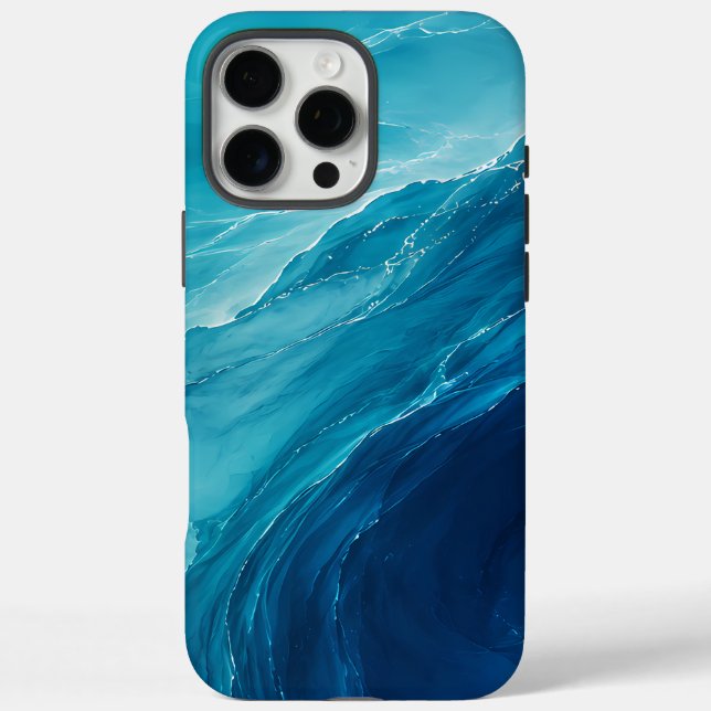 Coques Case-Mate iPhone Flux d'Océan Turquoise Luxueux (Verso)