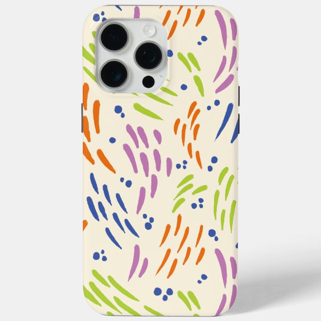 Coques Case-Mate iPhone Flux en bleu, orange, violet, vert et crème (Verso)