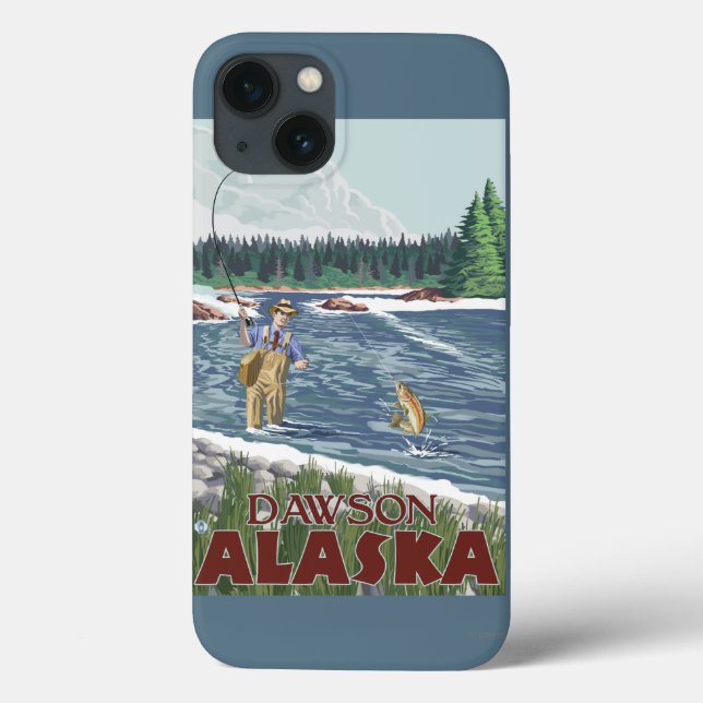 Coques Case-Mate iPhone Fly Fisherman - Dawson, Alaska (Verso)