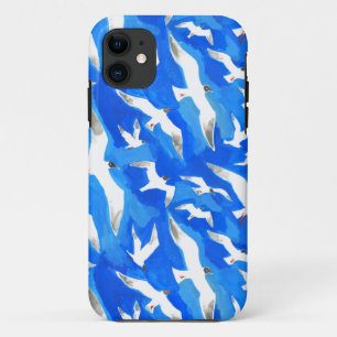 Case-Mate iPhone Case Flying seagulls on sky blue