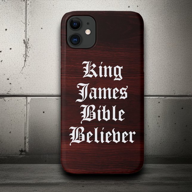 Coques Case-Mate iPhone Foi chrétienne rustique King James Bible Believer (Créateur téléchargé)