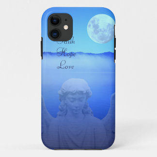 Coque iPhone 11 Foi, espoir, cas d'Iphone 5 d'amour