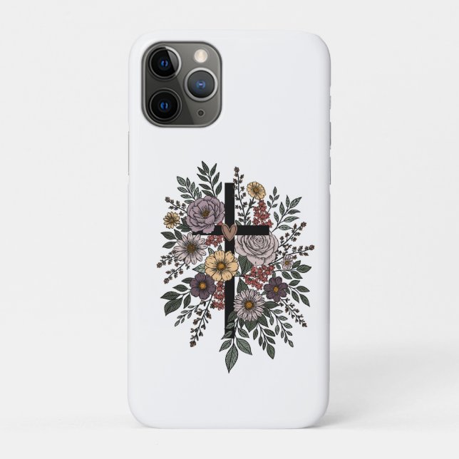 Coques Case-Mate iPhone Foi et fleurs (Dos)