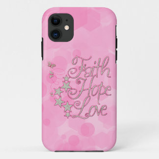 Coque Case-Mate Pour iPhone Foi rose Espoir Amour Papillons Étoiles Vertus
