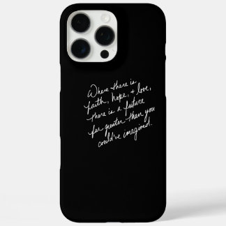 Coque iPhone 16 Pro Max Foi scénarisée à la main Espoir et amour spirituel