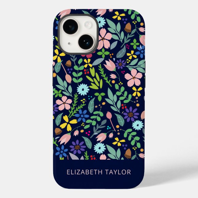 Coques Case-Mate iPhone Foliage Moderne Floral (Verso)