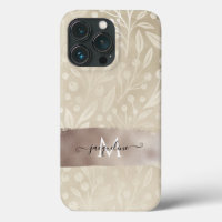 Foliage simple moderne Neutral Bronze Nom d'huile