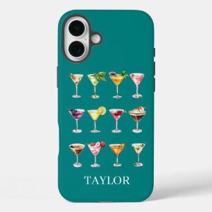 Coque Pour iPhone 16 Plus Folie Martini Monogrammée