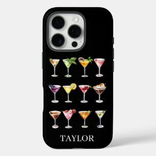 Coque iPhone 16 Pro Folie Martini Monogrammée