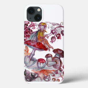 Coques Pour iPhone FOLLET MAGIQUE DE CHAMPIGNONS Imaginaire Floral Ro