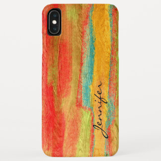 Case-Mate iPhone Case Fond à grain de bois moderne coloré