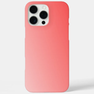 Coque iPhone 16 Pro Max Fond Abstrait Minimaliste Dégradé Rose Rouge Clair