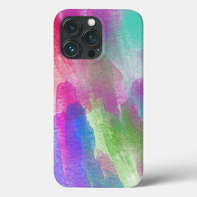 Coques Case-Mate iPhone Fond-art-abstrait-aquarelle (Verso)