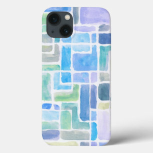 Coques Pour iPhone Fond d'aquarelle peint par résumé