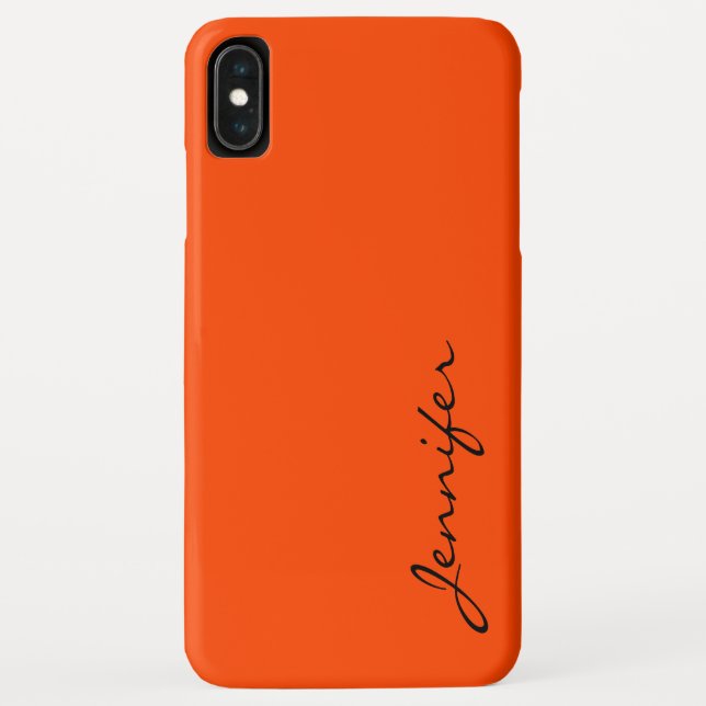 Coques Case-Mate iPhone Fond de couleur rouge-orange (Dos)