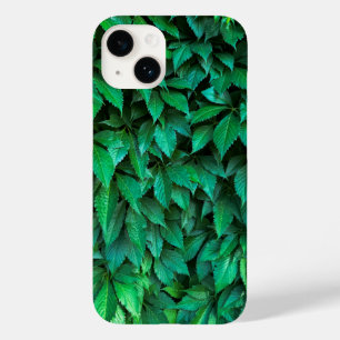 Coque Case-Mate iPhone fond de haie verte parthenocissus motif texte
