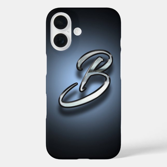 Coques Case-Mate iPhone Fond de projecteur de monogramme (Verso)