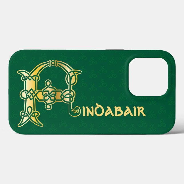 Coques Case-Mate iPhone Fond décoratif du 16e siècle Celtic (Verso (horizontal))