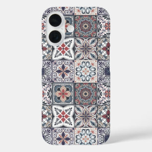 Coque Pour iPhone 16 Fond d'écran Backsplashes / Talavera inspiré tuile