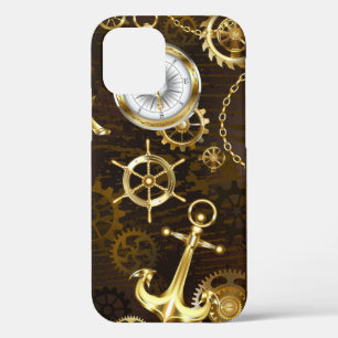 Case-Mate iPhone Case Fond en bois avec hippocampe mécanique